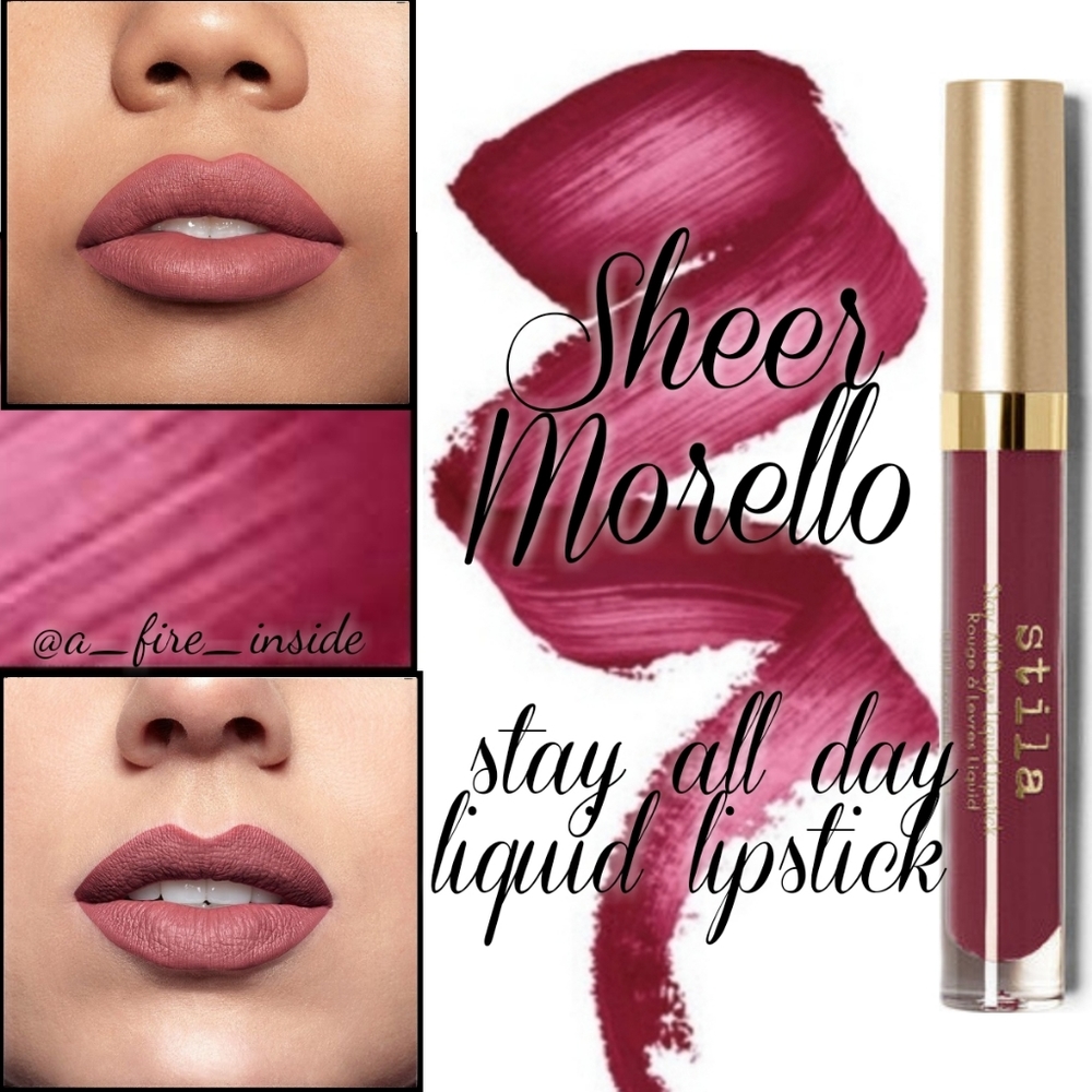 Stila Stay All Day Liquid Lipstick sheer morello - Picture 2 of 7